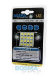 PANEL LED 12V 16XSMD BIAŁY 35x35MM T10/SV8,5/BA9S BOSMA 3390