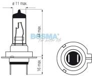 ŻARÓWKI BLUE LASER 12V 55W H7 PX26D (TWIN BOX) BOSMA