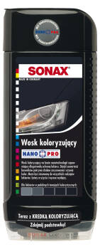 SONAX NANO PRO WOSK KOLORYZUJĄCY CZARNY 500ML
