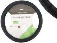 CARMOTION POKROWIEC NA KIEROWNICĘ SKÓRZANY CZARNY 37-39CM