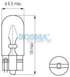 ŻARÓWKA 12V 3W T07 BOSMA 4001