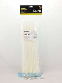 OPASKA KABLOWA 300X4.8 BIAŁA 100 SZT.