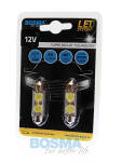 ŻARÓWKA 12V 2XLED SMD7080 SV8,5 10X41MM BIAŁA 6000K 2 SZT. 3734