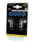 ŻARÓWKA 12V 1XLED SMD7080 BA9S BIAŁA 6000K 2 SZT. BOSMA 3154