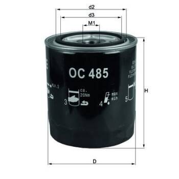 KNECHT FILTR OLEJU OC 485