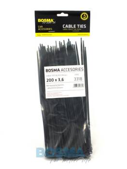 OPASKA KABLOWA 200X3.6 CZARNA 100SZT
