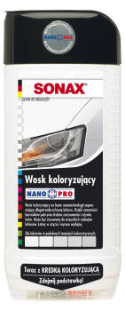 SONAX NANO PRO WOSK KOLORYZUJĄCY BIAŁY 500ML