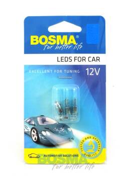 ŻARÓWKA 12V 1XLED STANDARD T05 NIEBIESKA WIDE VIEWING 4 SZT.