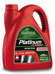 ORLEN PLATINUM CLASSIC GAS MINERAL 15W40 4.5L