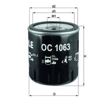 OC 1063 FILTR OLEJU