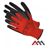 RĘKAWICE RWNYL RED/BLACK KAT. 2 ROZMIAR 11