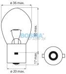 ŻARÓWKA 12V 35W BA20S BOSMA 5749