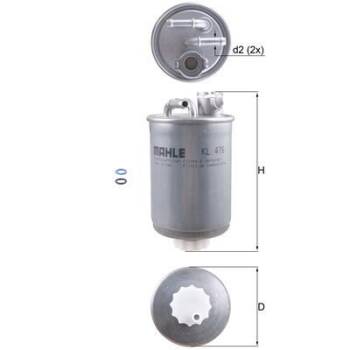 KNECHT FILTR PALIWA KL 476D