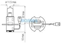 ŻARÓWKA 24V 70W H3 PK22S BOSMA