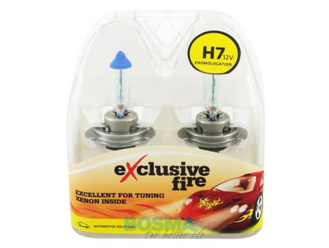 ŻARÓWKI EXCLUSIVE FIRE 12V 55W H7 PX26D BOSMA 8443