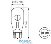 ŻARÓWKA 12V 10W T15 BOSMA 0096