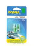 ŻARÓWKA 12V 1XLED STANDARD T10 ZIELONA 2 SZT.