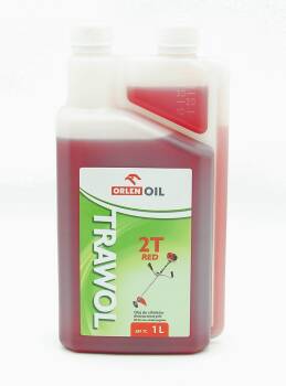 ORLEN TRAWOL 2T  OLEJ DO PIŁ I KOS SPALINOWYCH CZERWONY 1L 