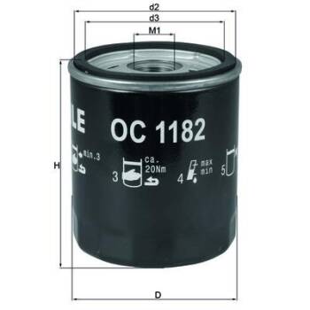 OC 1182 FILTR OLEJU