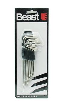 ZESTAW KLUCZY TORX T10-T50 ŚREDNIE