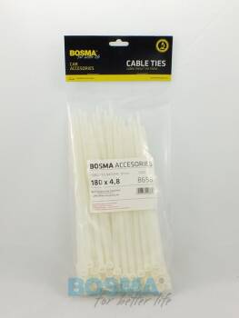 OPASKA KABLOWA 180X4.8 BIAŁA 100 SZT.