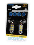ŻARÓWKA 12V SMD 6XSMD SV8.5 10X39MM WHITE BOSMA 3833