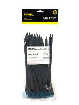 OPASKA KABLOWA 200X4.8 CZARNA 100 SZT.