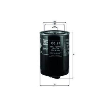 KNECHT FILTR OLEJU OC 51