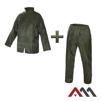 KOMPLET PRZECIWDESZCZOWY GREEN NYLON ROZMIAR L