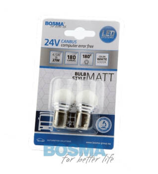 ŻARÓWKA 24V 9XLED SMD2835 BA15S 23X43mm CANBUS 2 SZT.